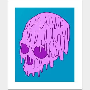 Pink Grime Skull Posters and Art